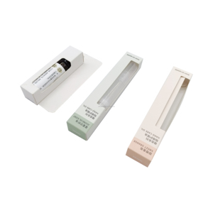 Caja <span class=keywords><strong>de</strong></span> Embalaje <span class=keywords><strong>de</strong></span> Papel Personalizada para Aceites <span class=keywords><strong>de</strong></span> Oliva, Caja <span class=keywords><strong>de</strong></span> Embalaje para Botellas <span class=keywords><strong>de</strong></span> Aceite Esencial Cosmético con Colgador y Ventana - Product Image 3