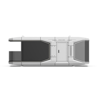 Capsule spatiale préfabriquée mobile, maison-capsule de luxe, hôtel intégré, conteneur intelligent entièrement meublé