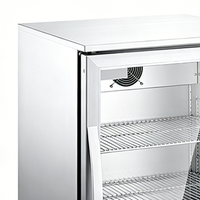 Réfrigérateur de bar compact et durable à porte unique, avec contrôle numérique de la température et étagères réglables pour boissons