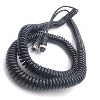 Convient pour les semi-remorques 4 Core Male Female Vehicle Aviation Connector Spring Cable Cold Resistant for Truck Mdvr Camera