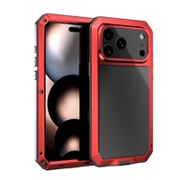 Étui de protection en verre trempé robuste et résistant pour iPhone 18 Pro Max, double couche, antichoc, en métal