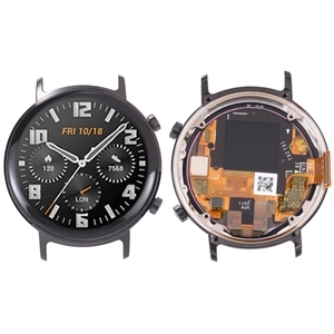 Pour <span class=keywords><strong>Huawei</strong></span> Watch <span class=keywords><strong>GT</strong></span> 2 42mm Montre connectée Accessoire - Écran LCD d'origine et assemblage de numérisateur tactile avec cadre Remplacement de l'écran - Product Image 1