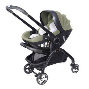 Poussette bébé 3-en-1 Kidilo en métal avec <span class=keywords><strong>nacelle</strong></span>, design réversible pour nouveau-né, 0-6 mois, capacité de charge 15 kg, pliable et portable pour le voyage - Product Image 1