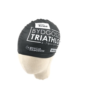 Bonnet de bain en silicone unisexe avec logo personnalisé, imperméable, en latex - Product Image 3