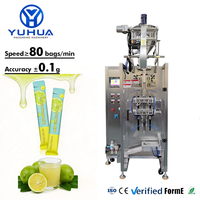 Machine d'emballage verticale à voie unique YH pour sachets de purée de fruits et légumes en bâtonnets individuels