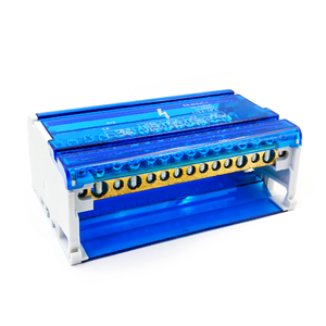 Conector de bloque de terminales aislado de distribución de energía <span class=keywords><strong>unipolar</strong></span> modular de montaje en Panel de carril Din eléctrico WDH 415 - Product Image 5