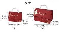 Luxuriöse Perlen-Handtaschen-Stil Hochzeits-Bonboniere Wiederverwendbare Brautparty-Geschenktasche für Schmuck/Parfüm Geburtstagsfeier-Dekoration