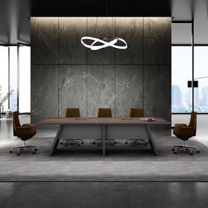 MIGE Modern 8 Person <b>Extendable</b> Conference Table Wooden Office Furniture with Melamine for School Use - Product Image 3