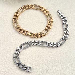 <span class=keywords><strong>Bracelet</strong></span> gourmette cubaine plaqué or 18 carats pour hommes, en acier inoxydable, style hip-hop, bijoux de <span class=keywords><strong>luxe</strong></span> pour fêtes, vente en gros - Product Image 1