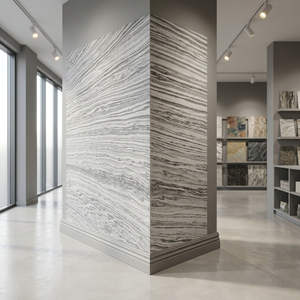 Revestimiento de Piedra Natural de Pizarra, Losa Delgada Pulida, Revestimiento de Pared para Baño de Villa Moderna, Fabricante en India - Product Image 4