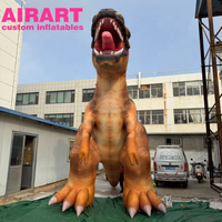 Dinosaures gonflables réalistes, décoration de zoo, dinosaure gonflable Tyrannosaurus Rex pour la publicité