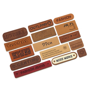 Bolsa personalizada Jeans Ropa etiqueta de cuero de imitación parche personalizado PU cuero logo parche de cuero etiqueta para ropa jeans Ropa - Product Image 3