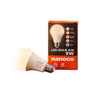 Bombilla LED A19 de 9W, 3000lm, 3500K, E27, No Regulable, AC 220V, PVC, Certificación Energy Star, CRI 80, 88 Lm/W, 25000 Horas, Fabricada en Vietnam - Product Image 1