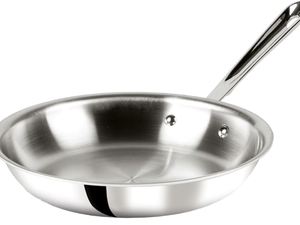 Stainless Steel Frying Pan Round Uncoated Flat Bottom <b>Induction</b> Compatible Durable Minimalist Design <b>for</b> high demand - Product Image 2