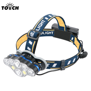 Lampe frontale portable d'extérieur à 8 LED super lumineuses, étanche IP65, rechargeable par USB, avec base <span class=keywords><strong>G9</strong></span> et faisceau réglable - Product Image 1