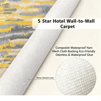 Kommerzieller Projektbauer Wand-zu-Wand Polyester-Teppich Verschleißfest Feuerbeständig Individuelles Muster Kostenlose Musterstücke für Hotelnutzung