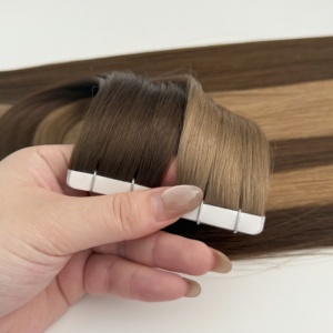 Extensiones de Cabello Adhesivas de Cabello Humano Liso para Salón de Belleza, Productos de Dropshipping 2025, Cabello Rubio - Product Image 3