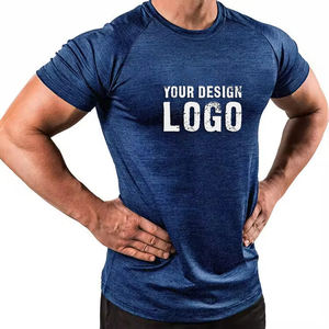 Camiseta Deportiva de Poliéster de Secado Rápido Personalizada de Fábrica para Hombre, Camiseta Deportiva de Gimnasio al por Mayor OEM - Product Image 5