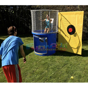 Kommerzielles Wasserspiel Easy <span class=keywords><strong>Dunker</strong></span> mit Bällen Tragbarer Dunking Booth Giant Dunk Tank - Product Image 3