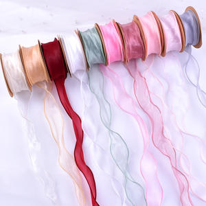 4.0cm queue de poisson fil ruban fleur et Bouquet cadeau arc menotté vaporisateur pour la décoration de gâteau avec bande d'emballage cadeau - Product Image 5