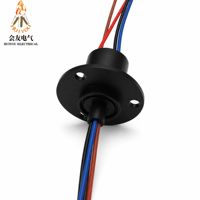 YL 10A YL-M022-4P10 Anneau de bus électrique rotatif à 4 voies 10A 360 degrés, indice de protection IP51, 200 tr/min, 44 mm de diamètre extérieur, pour la production d'énergie éolienne