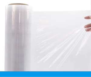 Vật liệu đóng gói sản phẩm nhựa đóng gói Rolls Glossy <span class=keywords><strong>PVC</strong></span> phim PE bộ phim kéo dài cho gói - Product Image 1