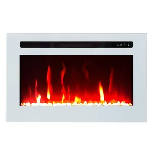 23 "26" 28 "30" 32 "Kunstmatige Vlam Elektrische Haard Voor Rv Moderne Decoratieve Goedkope Gebouwd in Wall Mounted Insert Heater