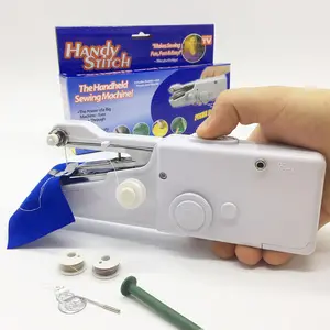 Portable Handheld Sewing Machine Mini Stitch Sew Needlework Cordless  Clothes Fabrics Electric Sewing Machine