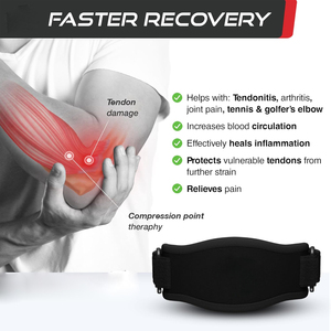 Soporte de Codo Ajustable con <span class=keywords><strong>Velcro</strong></span> para Protección Deportiva, Ideal para Tenis (Venta al Por Mayor) - Product Image 3