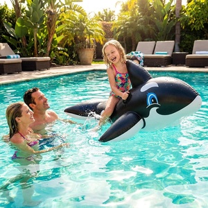 Flotador <span class=keywords><strong>Inflable</strong></span> de PVC <span class=keywords><strong>Intex</strong></span> B03 58561, Juguete Acuático de Verano, <span class=keywords><strong>Ballena</strong></span> Blanca y Negra para Niños, Traje de Buceo - Product Image 1