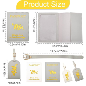 Portefeuille multifonctionnel <span class=keywords><strong>pour</strong></span> passeport Mr et Mrs PU Portefeuille <span class=keywords><strong>pour</strong></span> carte de crédit et porte-passeport <span class=keywords><strong>pour</strong></span> femmes - Product Image 5