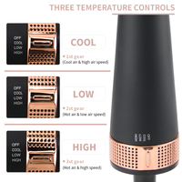 PRITECH Sèche-cheveux 1200W, Brosse à air chaud, Styler et Volumisant, Peigne Lisseur et Rouleau Coiffant, Sèche-cheveux Tout-en-un pour Usage Domestique