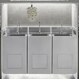 خزائن طبية حديثة ومتينة من الفولاذ المقاوم للصدأ 304 مع حوض للتحضير الجراحي في المستشفيات بسعر المصنع من يوكن - Product Image 1