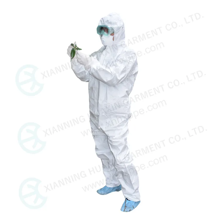 TYPE 5B 6B Liquid Penetration Protection Full Cover Disposable Work Wear Overall