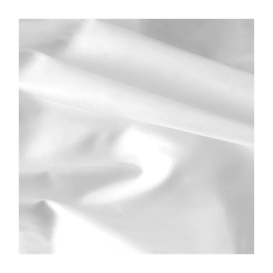 Forro interior de polietileno blanco Cire acabado 210T 270T 290T 320T 380T tela de tafetán de poliéster para abrigo chaqueta Downbag