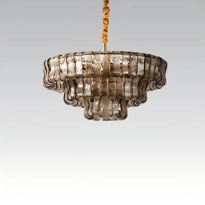 Lampadario Moderno Americano di Lusso per <span class=keywords><strong>Soggiorno</strong></span>, Lampada a Sospensione Rotonda per Villa, Camera da Letto, Sala da Pranzo, Grande Lampadario Decorativo - Product Image 3
