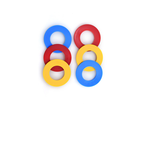 Rondelles plates en <span class=keywords><strong>plastique</strong></span> de haute qualité rouge/jaune/bleu, rondelles plates en nylon colorées, fabriquées en Chine - Product Image 2