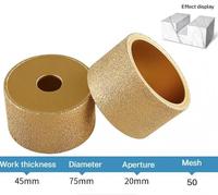 Meule diamantée brasée épaissie 30-50mm pour meuler la pierre de quartz de granit de marbre