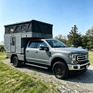 Offre Spéciale : Camping-car moderne <span class=keywords><strong>extensible</strong></span> en fibre de verre pour camionnette à plateau, avec lit <span class=keywords><strong>extensible</strong></span>, à vendre - Product Image 1