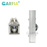 Roulette de porte coulissante en acier inoxydable GARFIA avec support en fer pour armoire et meuble
