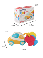 Clé de voiture de simulation pour bébés et tout-petits, jouet éducatif précoce avec lumière et musique pour le développement cognitif des enfants