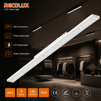 Rail lumineux LED DALI dimmable universel à 3 circuits pour vitrine de magasin