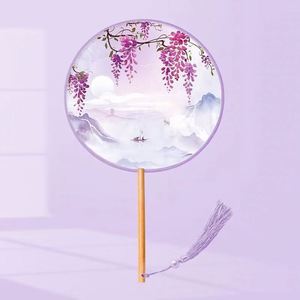 Abanico Plegable de Bambú Fatingna Angel Personalizado, Translúcido y Sedoso, con Forro de Paja Pintada, Portátil, para Bodas, Decoración del Hogar, Regalo - Product Image 4