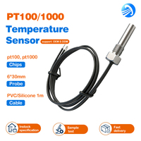 Sensor Suhu Termistor NTC Tahan Air Presisi Tinggi 10K dengan Casing Annular, Material Keramik, Rentang -40~105, Nilai B 3977, Analog