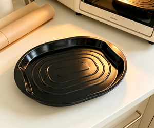 Factory Custom Oval Enamel Coated <b>Non</b>-<b>Stick</b> Metal Baking Tray Roaster <b>Pan</b> 0.6mm Thick Oven Safe for Steak Baking - Product Image 4
