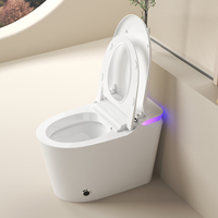 Lavage automatique Fonctionnement électrique Capteur de rinçage Wc Infrarouge Électronique One Piece Smart Bidet Toilette intelligente Salle de bain