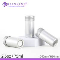 Pot de déodorant de Type poussoir en aluminium de haute qualité 75g 75ml/2.5oz contenants de bâton de cire en aluminium rouleau de bâton de déodorant