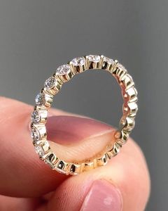 1Cttw Andromeda Round Brilliant Lab Diamond DEF Alliance 14K Bubble Eternity Band - Product Image 5