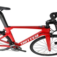 Vélo de course sur route en fibre de carbone Factory R10-700c, 22 vitesses, roues en alliage d'aluminium, design léger, vélo de ville, colliers en C