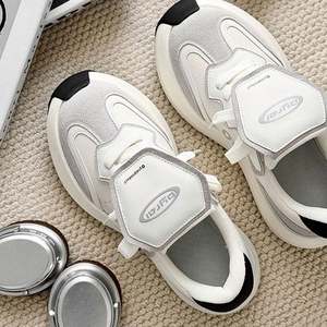 New Trendy Limited Edition <b>White</b> Ladies' Platform High <b>Heeled</b> <b>Lace</b>-<b>up</b> Couple's Sporty Casual Winter Shoes Matte Decoration PU - Product Image 4